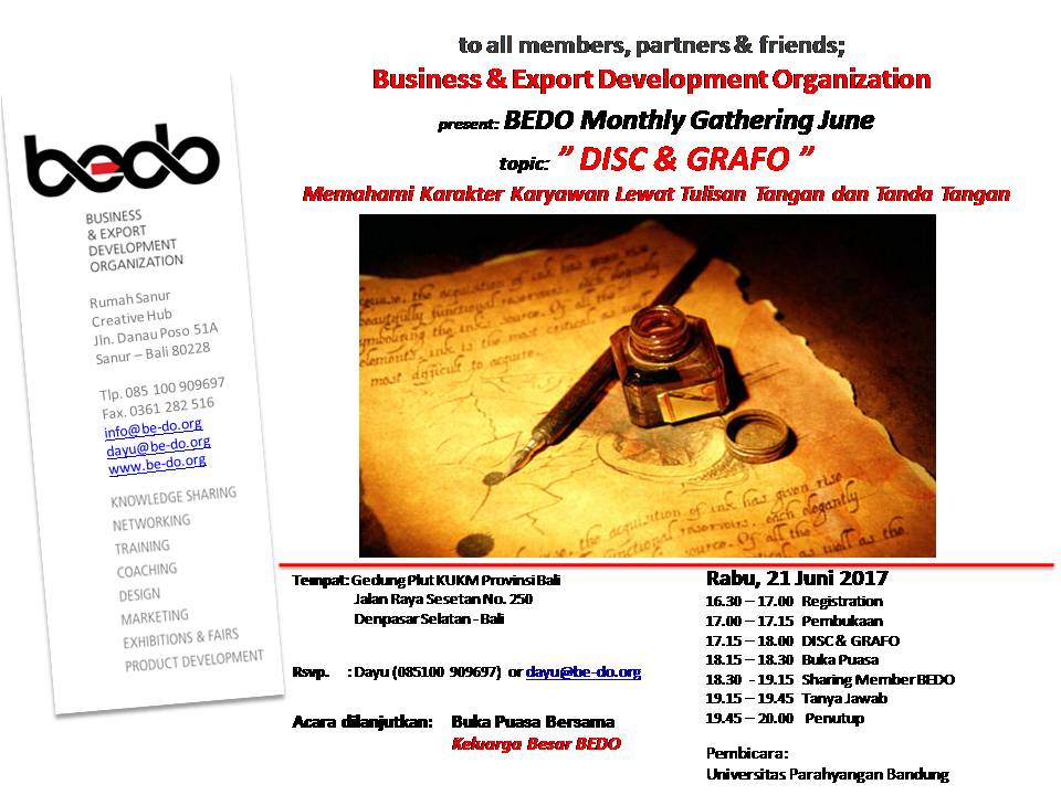 BEDO Flyer June